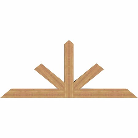 Ekena Millwork Saratoga Timber Gable Bracket, Western Red Cedar, 84"W x 35"H x 5 1/2"D x 5 1/2"F, 10/12 Pitch GBW084X35X0606SAR00SWR